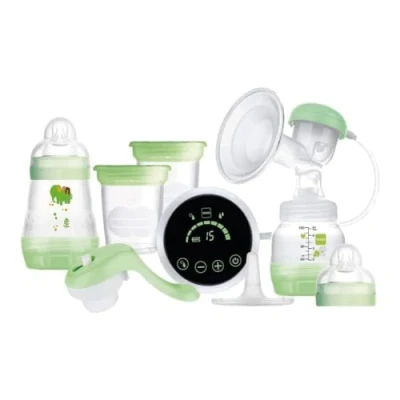 Image de MAM Tire lait électrique et manuel 2 en 1, contient Biberon Easy Start, Vert