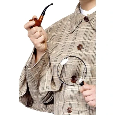 Image de Smiffys Kit Sherlock Holmes, Histoires de la vieille Angleterre, Marron, avec pipe et loupe