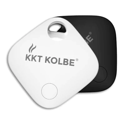 Image de K Tag Lot de 2 localisateurs clés KeyFinder Smart Tracker Apple Find My Application intelligente (iOS uniquement) Bluetooth pour clés, bagages, valises, portefeuilles, sacs
