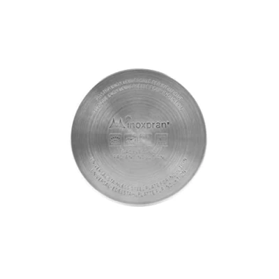 Image de INOXPRAN Plaque à induction universelle en acier inoxydable, 12 x 0,5 cm, adaptée toutes les casseroles et poêles, pratique utiliser (6511)