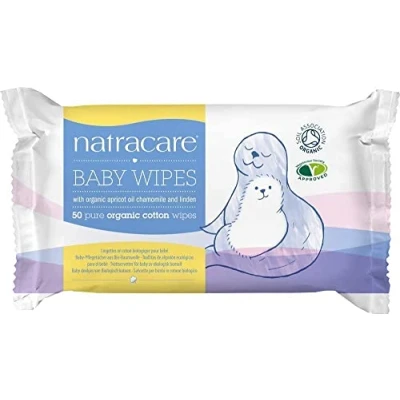 Image de Natracare Baby wipes Lingettes bébé coton bio