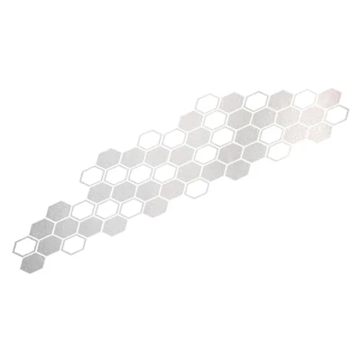 Image de Autocollant FOLIATEC 33964 Hexagon Argenté Mat 32 x 130 cm PVC Haute Performance
