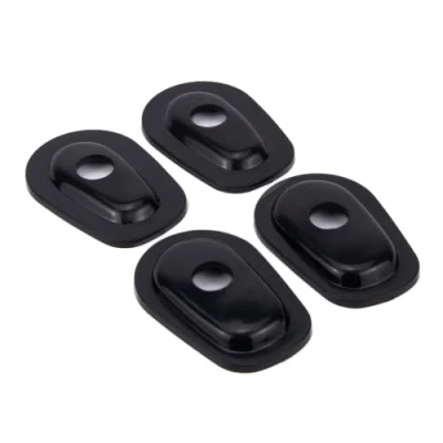 Image de Aharon Supports de clignotants LED pour moto en pack 4 Compatibles avec Kawasaki, filetage M8/M10 Plaques montage plastique d&#039;adaptation Feux motos
