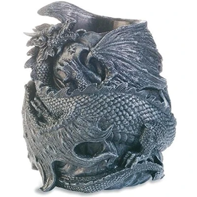 Image de Pot à crayon gothique Dragon noir
