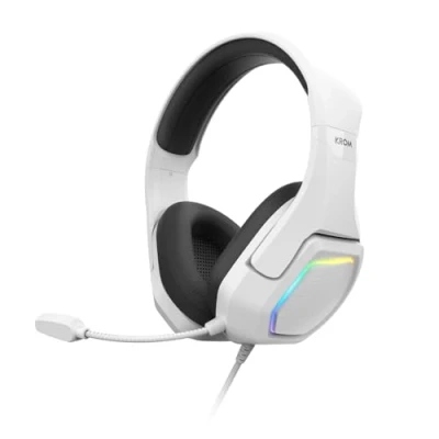 Image de Krom Kopa 7.1 Casque Avec fil Arceau Jouer Noir, Blanc Neuf