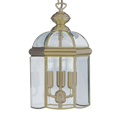 Image de Searchlight Suspension ARLIND à l&#039;aspect laiton ancien