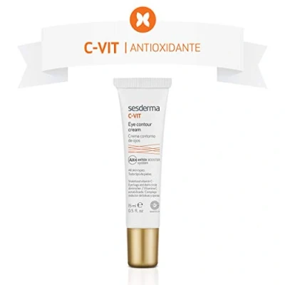 Image de Sesderma C VIT Crème Contour des yeux Vitamine Éclaircissement Réduit les poches et cernes anti pour 15 ml