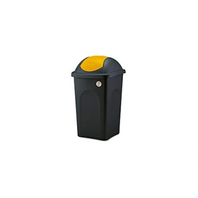 Image de Stefanplast Bascula Multipat, Noir/Jaune, 60 l