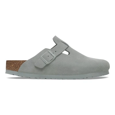 Image de Birkenstock Boston LEVE Regular Mules, Taille: 38, Pure sage Chaussures