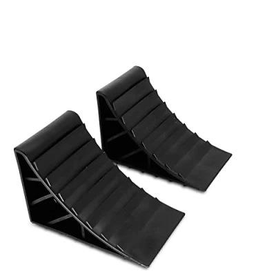 Image de Lot de 2 cales roue Pour remorque Noir Avec support voiture, caravane