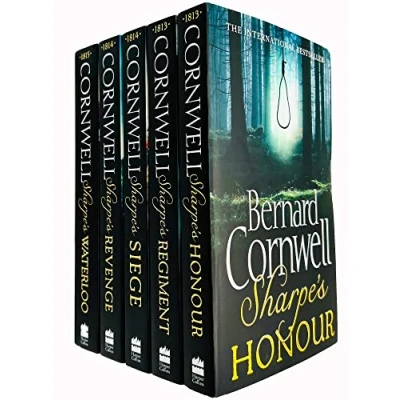 Image de Bernard cornwell the sharpe series 16 to 20 books collection set (honour, regiment, siege, revenge, waterloo)