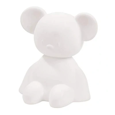 Image de Nattou Veilleuse de Nuit Souris LED en Silicone, Activation Vocale, 7 Lumières, Sans BPA, 13.5 x 10.5 15 cm, Blanc