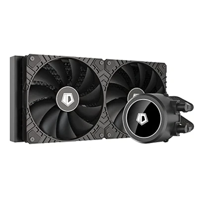 Image de ID COOLING FROSTFLOW X 280 Refroidisseur d&#039;eau pour processeur AIO mm 2 ventilateurs PWM 140 mm, Intel 1700/1200/115X/2066, AMD AM4/AM5
