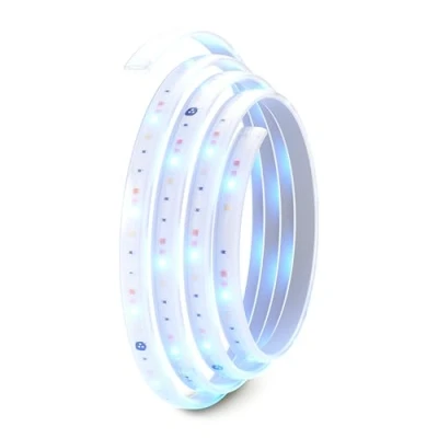 Image de NANOLEAF Essentials Lightstrip Extension, 2M Ruban LED RGBW Additionnel Bande Connectée 16M Couleurs Thread &amp; Bluetooth, Compatible Google Home Apple, pour Salon Chambre ou Bureau Gaming