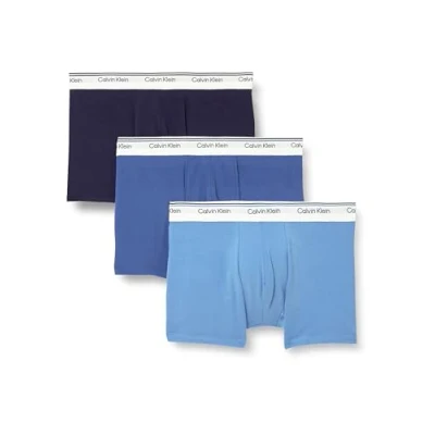 Image de Calvin Klein Trunk 3 PK 000Np2817A Caleçon, Multi (PCT/DFT/SIL), M Homme