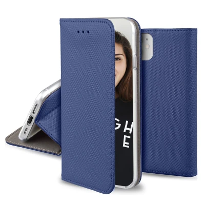 Image de JAYM Etui Folio Bleu compatible avec [SAMSUNG GALAXY A25 5G] Fermeture Magnetique Fonction cinéma Stand Rangement cartes inclus Neuf