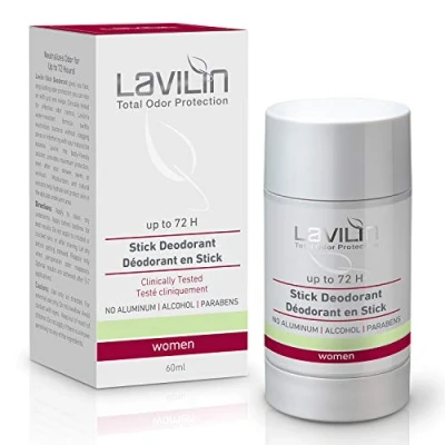 Image de Lavilin Déodorant Stick pour Aisselles Femmes Protection 72 Heures Le moyen ultime et différent de prévenir les odeurs désagréables Sans alcool, paraben aluminium cruaut