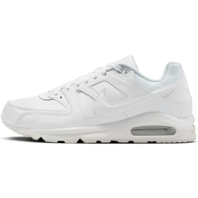 Image de Nike Air Max Command Baskets en Cuir pour Homme, Blanc métallisé argenté Blanc, 40 EU
