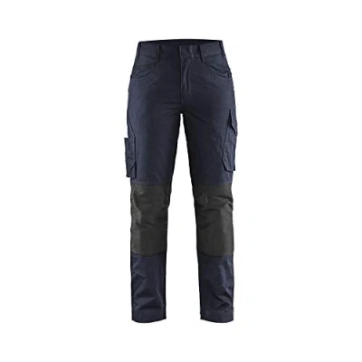 Image de Blaklader 71951330 PANTALON DE SERVICE POUR DAMES AVEC STRETCH, Marine noire/Noir, taille C44