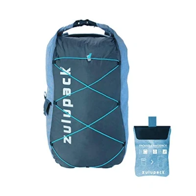 Image de Zulupack Repliable A Ultralight Sac À Dos, Mixte, Gris/Bleu, 17