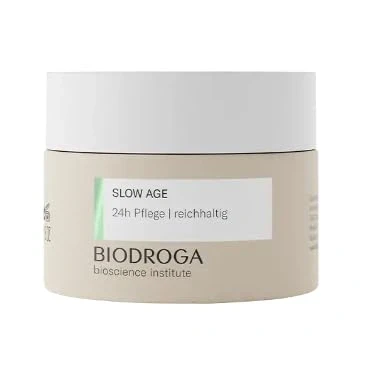 Image de BIODROGA Bioscience Institute SLOW AGE Soin riche 24H 50 ml Hydratant anti âge, réduit les rides et ridules, donne de l&#039;énergie Avec complexe la Forêt Noire pour une peau vitale