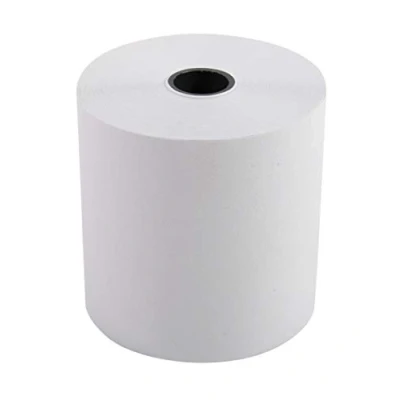 Image de Exacompta Réf. 40651E Lot de 10 bobines pour machine à calculer et caisse largeur 57 mm x diamètre 60 mandrin 12 1 pli offset extra blanc g/m² Métrage (+ ou 2m) : 30 m
