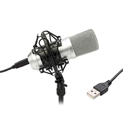 Image de Tie Studio 1990012 (1) USB Microphone large membrane Argent