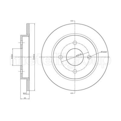 Image de Disque de frein METELLI 23 0542C