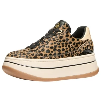 Image de Michael Kors Hayes LACE UP Baskets basses husk/multicoloured, Femme, Taille: 40.5, Husk/multi coloured Cuir de veau