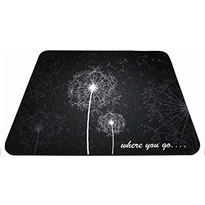 Image de Sidorenko Tapis de Souris 280 x 200 2mm Mouse Pad Surface spéciale améliore la Vitesse et précision I Base en Caoutchouc Antidérapant Noir