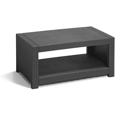 Image de Keter 583 211,9 cm Allibert Monaco Table Noir/Graphite