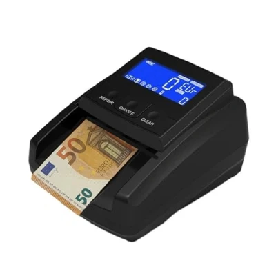 Image de DuckDik Détecteur et Compteur de Billets Euros Détection UV, MG, IR SD Insertion Frontale Écran LCD Anti fraude pour Commerces Bureaux Précision Professionnelle