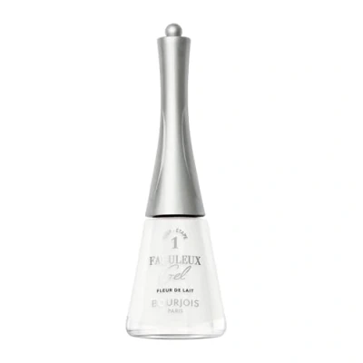 Image de vernis à ongles Bourjois Fabuleux gel, 95, Fleur de Lait, effet texture Jellygloss et fini brillant longue durée, formule vegan, résultats professionnels la maison, 9 ml