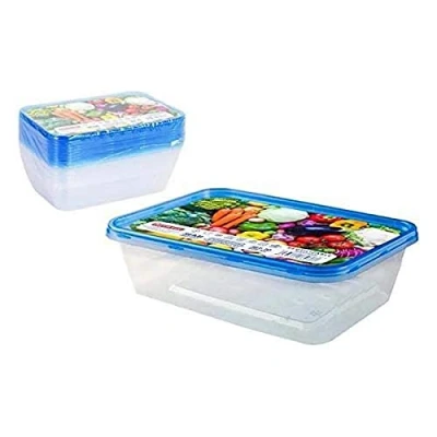 Image de PRIVILEGE Set 10 Semi Jetables Rectangulaire 500 ML, 49786, Multicolore