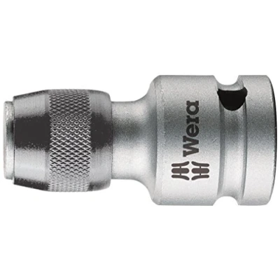 Image de Wera 05042755001 784 A Éléments de liaison 3/8&#039;&#039; avec mandrin à serrage rapide Wera, 1/4 pouce x 43 mm, Argent/gris