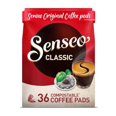 Image de Senseo Dosette de Café Classic/Classique, Saveur Intense et Corsé, pour Machine à Capsules, 36 Dosettes
