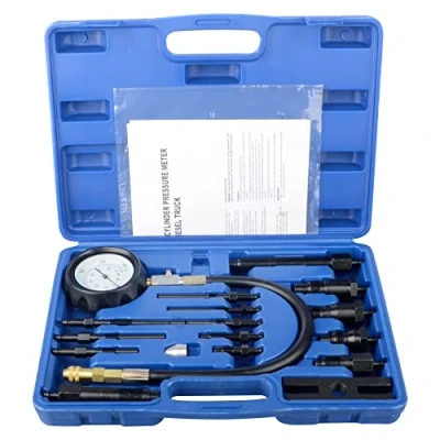 Image de DAYUAN 17 pièces Testeur de compression pour moteurs Diesel 0 70 bar, Auto Car Tractor Engine Testing Gauge Manometer Kit