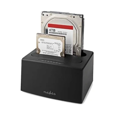 Image de Nedis HDDUDB3210BK Station d&#039;accueil de disques Stockage USB 3.2 Gen 1 (3.1 1) Type A Noir