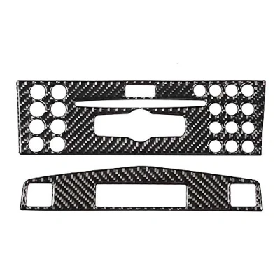 Image de Classe C W204,Classe W204,W204,Garniture Intérieure De Voiture En Fibre Carbone Console Centrale Panneau Navigation Garniture Décoration Autocollant Remplacement Pour W204 2005 2012