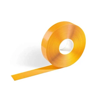 Image de Durable 102104 Ruban de Marquage Duraline, Adhésif Et Anti Dérapant, 50 mm x 0.5 30 M (L H L), Ral 1003 Jaune