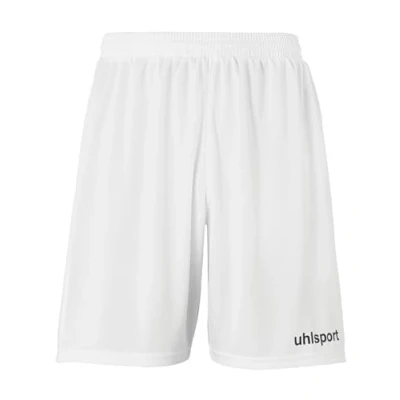 Image de uhlsport Performance Shorts de Sport pour Hommes Football Soccer Fitness Randonnée Cyclisme Course à Pied 100% Polyester recyclé Blanc/Noir Taille XXL