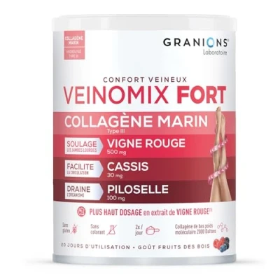Image de Granions Veinomix Fort Collagène Poudre 200g