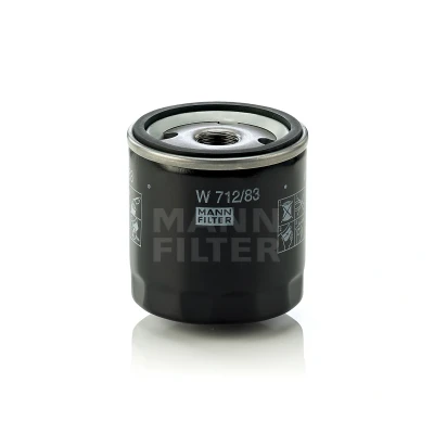 Image de MANN FILTER W 712/83 Filtre à huile 3/4 16 UNF avec un clapet de non retour vissé TOYOTA: Auris 5 portes, Land Cruiser Prado 150