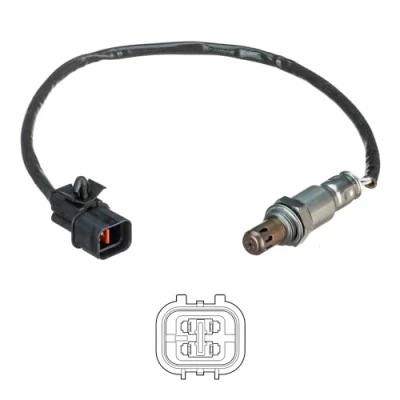 Image de DELPHI ES21137 12B1 Sonde lambda doigt, chauffé VOLKSWAGEN: Polo IV 3/5 portes, Fox SEAT: Ibiza 3, SKODA: Fabia 2, I 5 portes