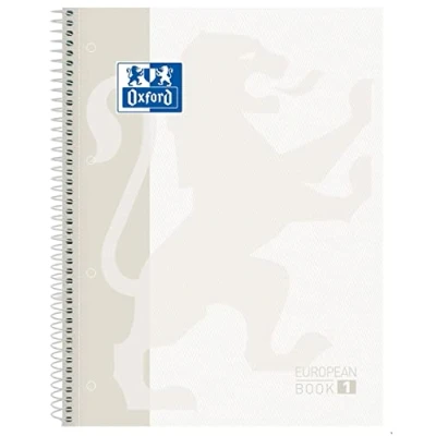 Image de EUROPEANBOOK 1 SPIRAL, COUVERCLE EXTRADURE, A4+, TABLEAU 5 x 5, BLANC