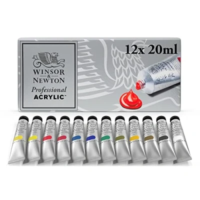 Image de Winsor &amp; Newton Professional Acrylique Set Assortiment 12X20ml