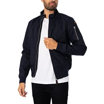 Image de Schott Kenny Blouson Bomber, Homme, Taille: Small, Bleu marine