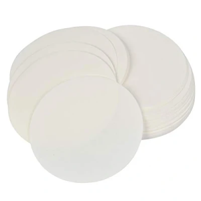 Image de TIMESETL Papier Filtre Qualitatif 100 PCS Débit moyen, Feuilles de Laboratoire à Moyen 11 cm Dia Filtration Fournitures Rond