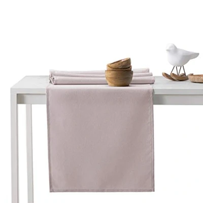 Image de AmeliaHome Chemin de Table 40x140 cm Effet Lotus Hydrofuge