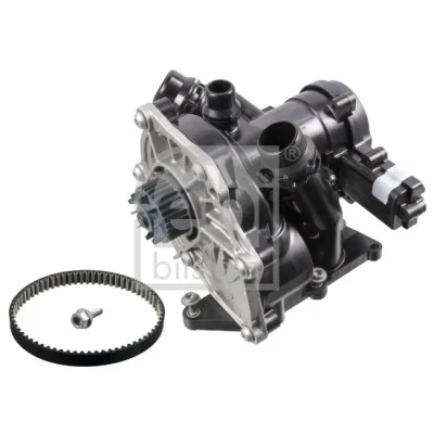 Image de FEBI BILSTEIN 182330 pompe à eau avec vis, courroie, Thermostat monté dans la Tôle d&#039;acier AUDI: Q3, Q5, A3 Sportback
